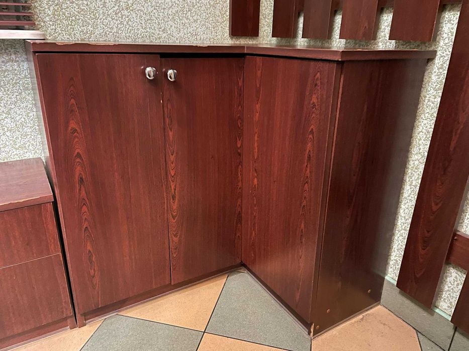 Zestaw do przedpokoju: szafka na buty, wieszak