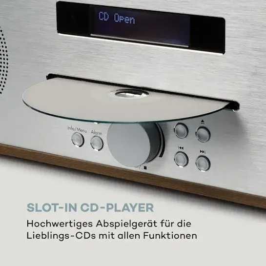 Стереосистема Auna Silver Star CD-DAB BT, радіо FM  10033126