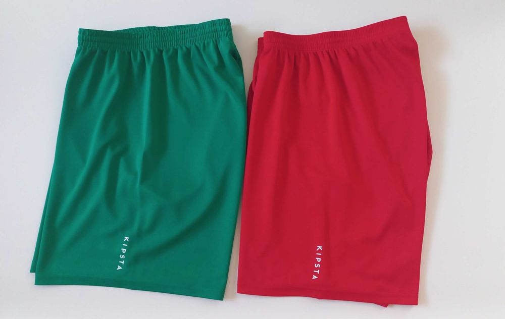 2x spodenki piłkarskie KIPSTA r. 158/164 stan j.NOWE szybkoschnące BDB