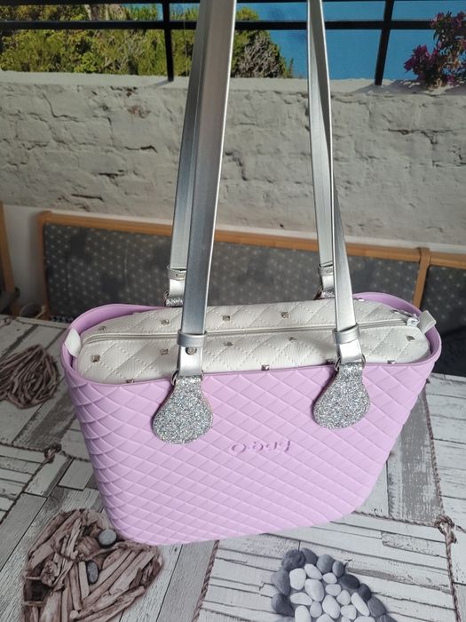 Obag mini Matelasse / pikowany Orchidea