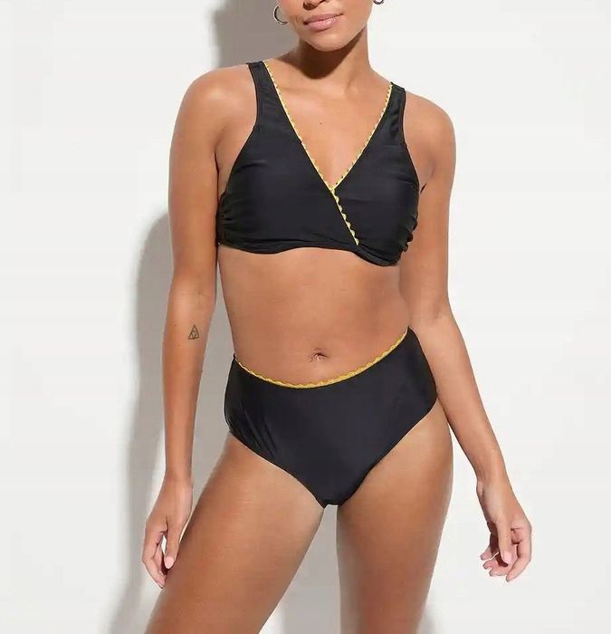 B.P.C bikini czarne z fiszbinami usztywniane ^38(75E)