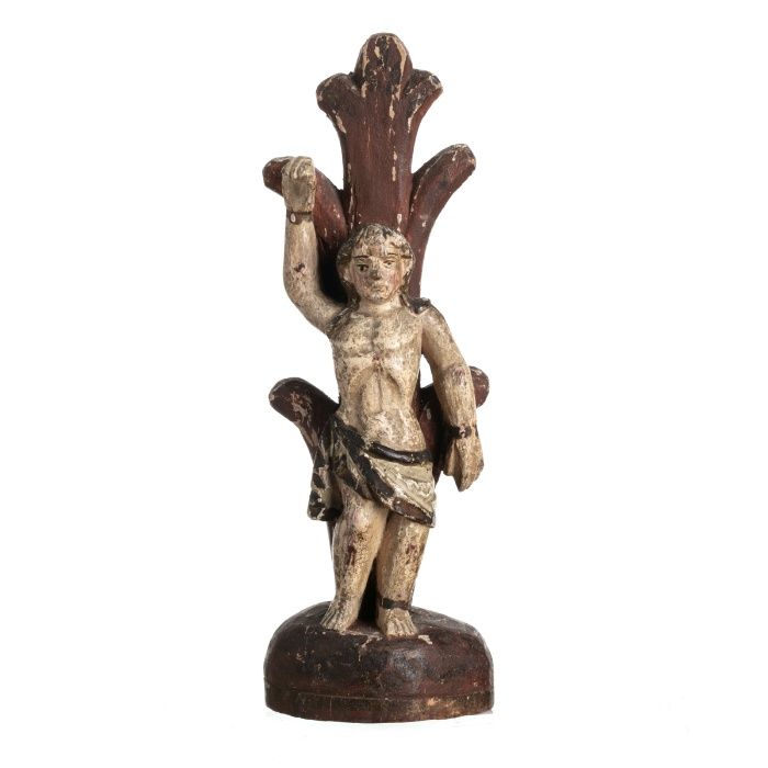 Escultura São Sebastião Madeira Indiano