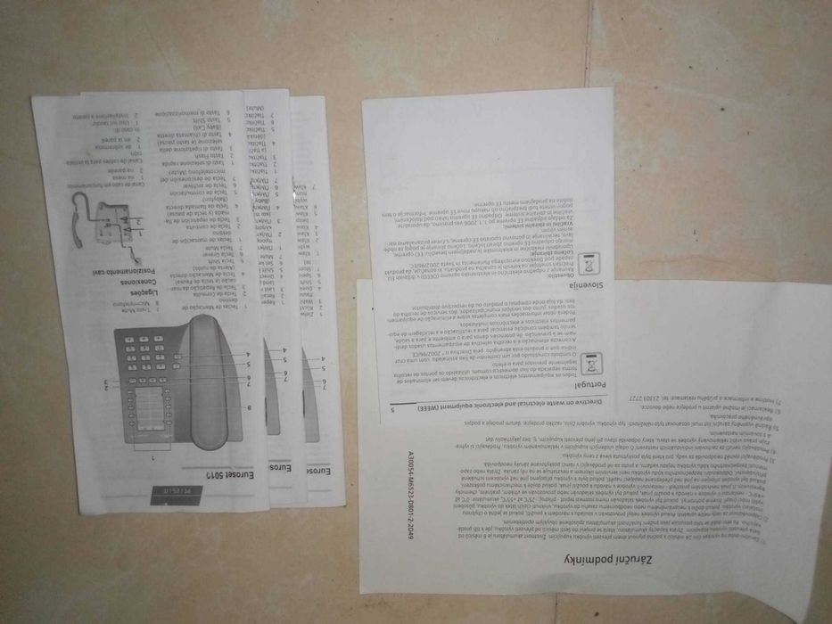 telefone com fios siemens euroset 5010 novo