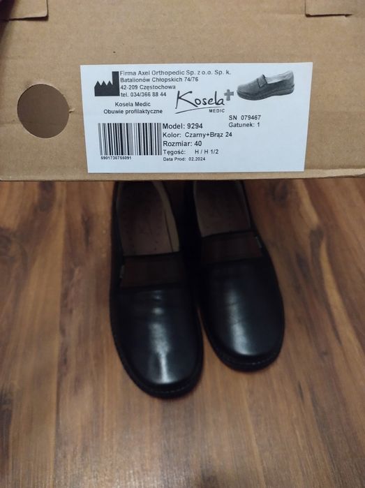 Buty skórzane Kosela Medic r. 40