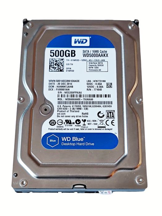 Dysk HDD WD Blue 3,5' Sata 3 500 Gb