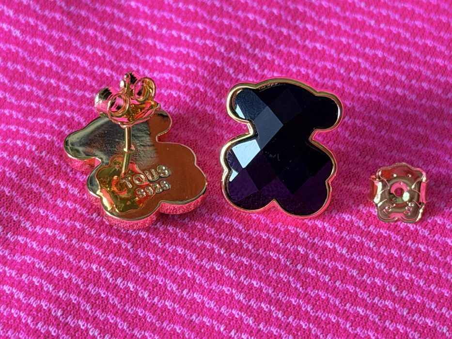 Promocja Tous Color 1.5 cm srebro vermeil nowe kolczyki