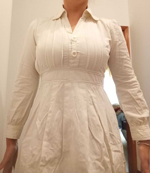 Vestido de manga comprida