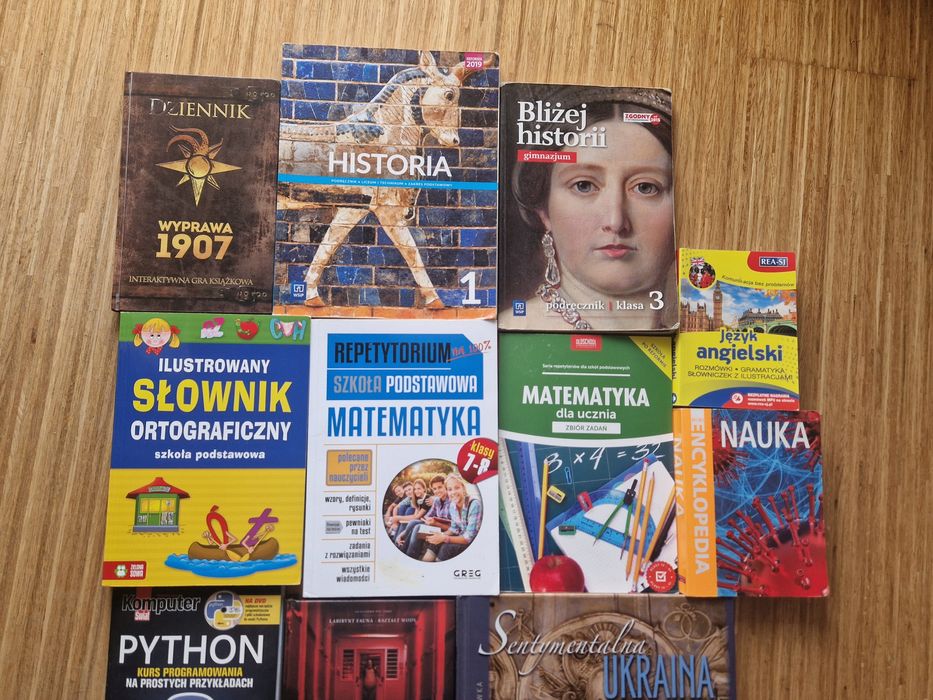 Książki różnego rodzaju