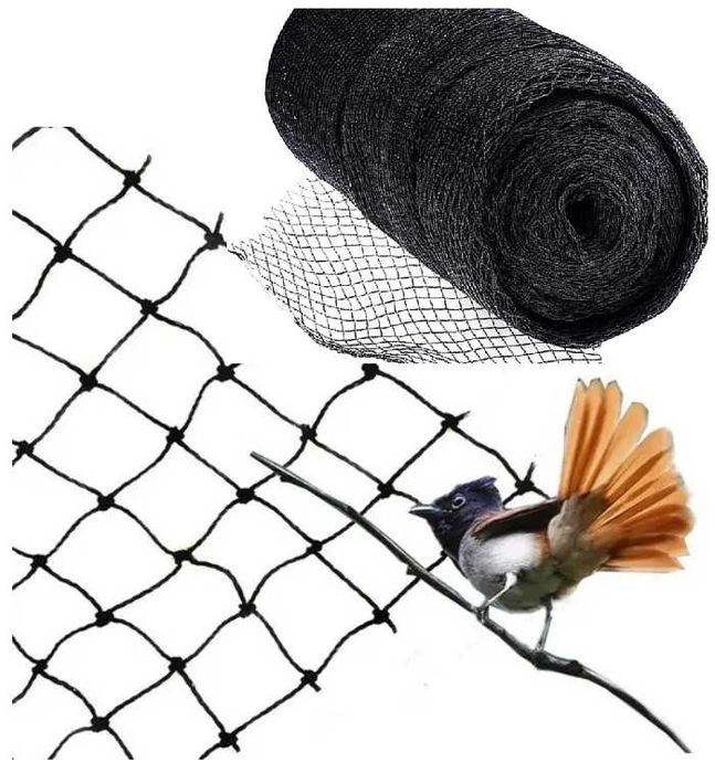 SIATKA NA PTAKI pleciona 8x8 mocna ochronna NA DRZEWKA ROŚLINY