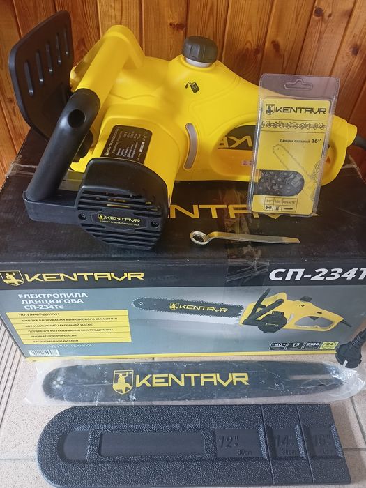 Електропила ланцюгова 2,3 кВт пила електрична цепная Kentavr