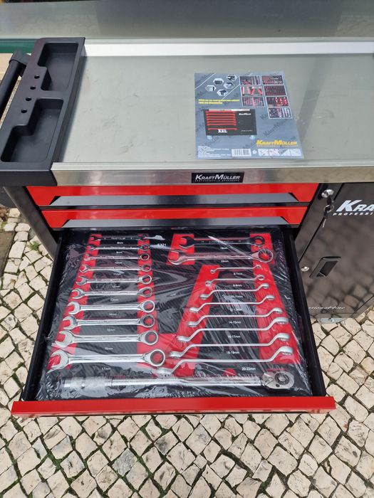 (Pormação )Carrinho de ferramenta de 7 gavetas completas XXXL novo