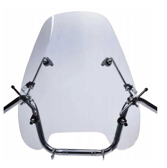 Szyba owiewka motocyklowa uniwersalna + mocowania 46cm