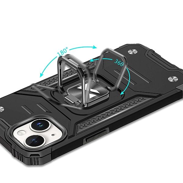 Pancerne etui z uchwytem na palec do iPhone 15 Plus Wozinsky Ring Armo