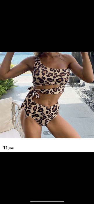 Купальник новий , сексуальний купальник с м л леопардовий