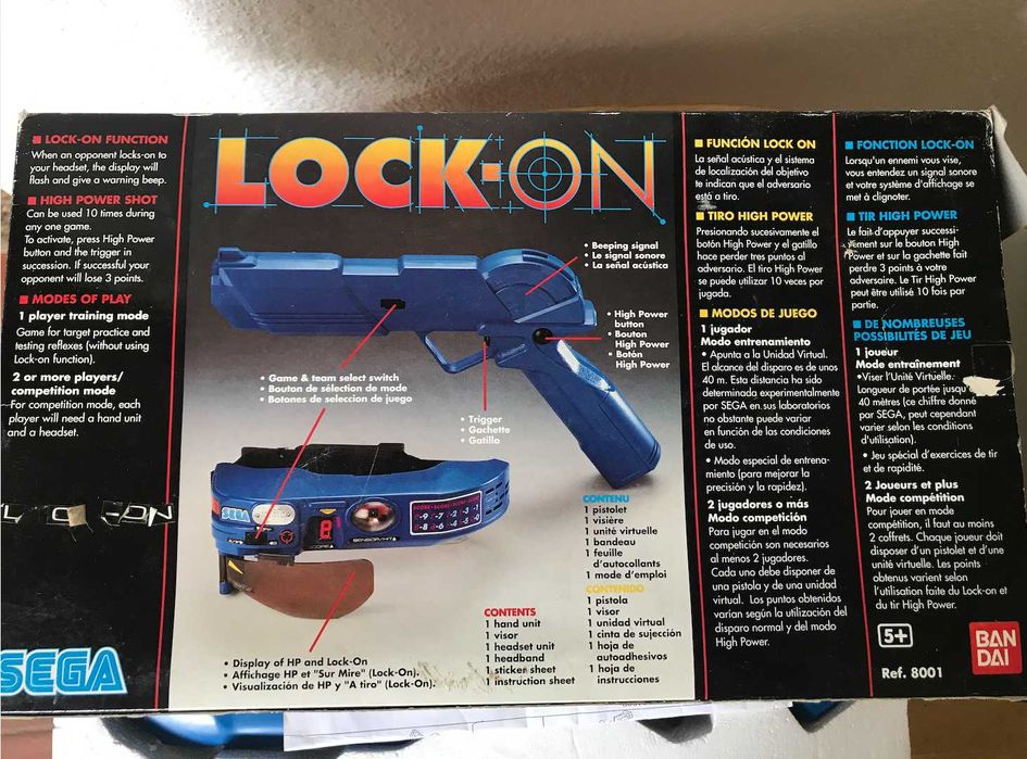 SEGA Lock-On - Completo na caixa - c/NOVO