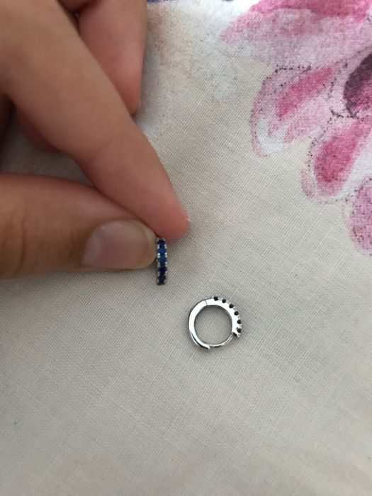 Mini argolas com zirconias