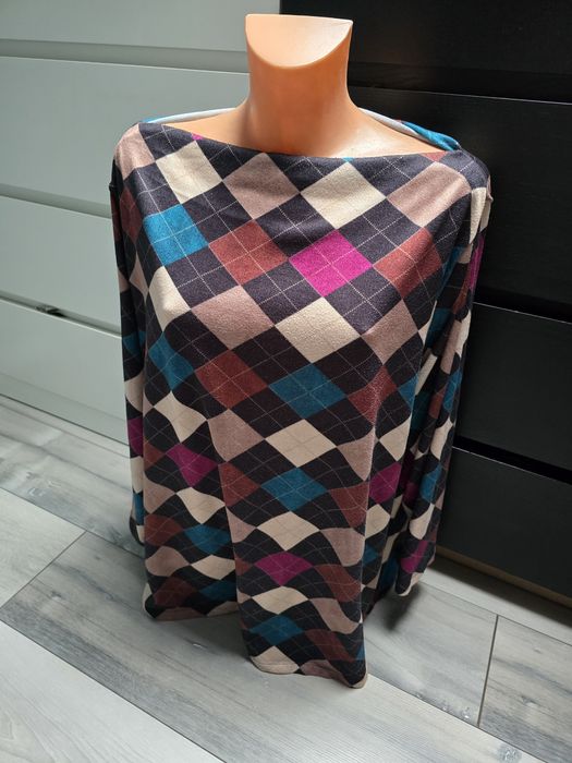 Size plus cienki sweterek damski rozmiar 4XL