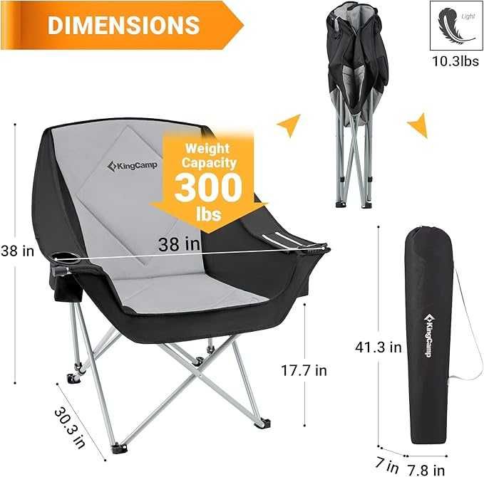 Krzesło kempingowe do 300kg nowe