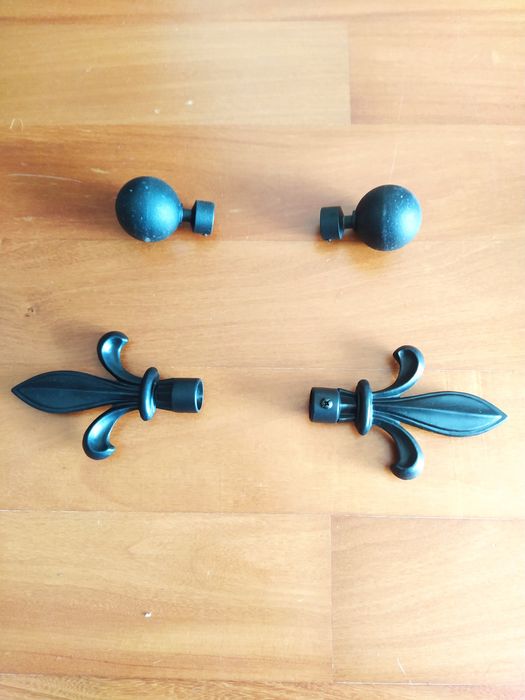 Terminais de varão cortinado