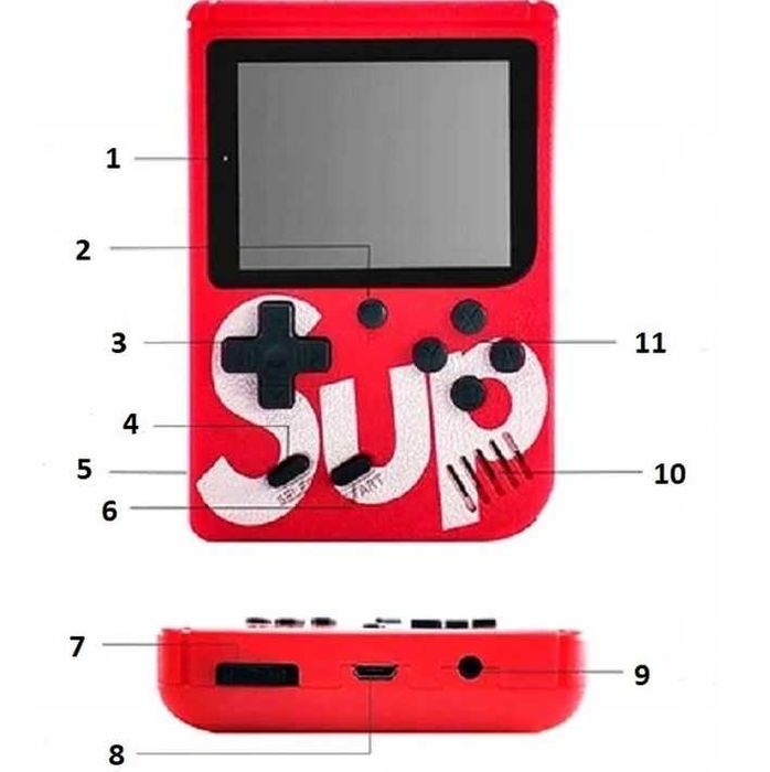 Mini KONSOLA PRZENOŚNA GameBox 400 Gier Mario Contra Gameboy - OKAZJA