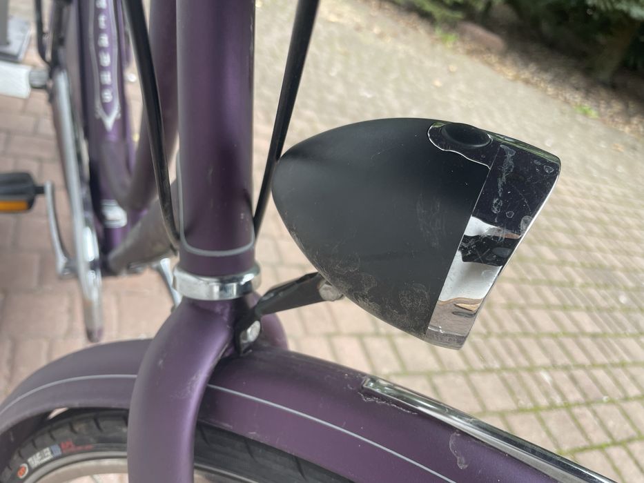 Piekny śliwkowy Batavus Old Dutch N3  jak nowy