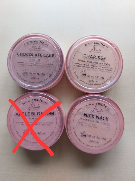 Amilie Mineral Cosmetics róż do policzków