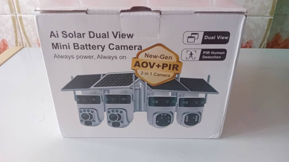 Camera vigilancia solar Wifi (Novo) AOV,ptz