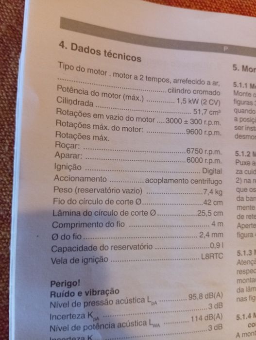 Motorroçadora Einhell (gasolina)