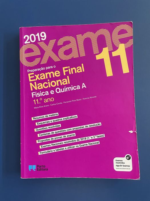 Livro Preparação para o Exame Nacional de Físico Química A 11 ano
