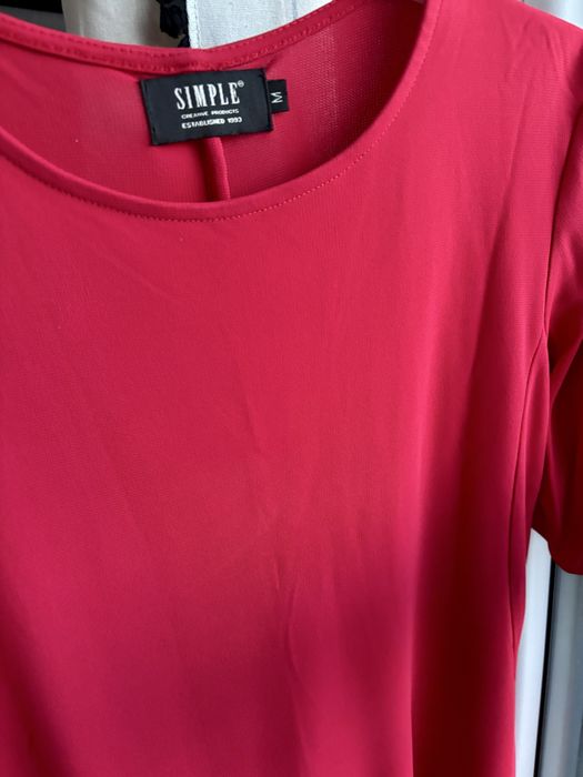 Malinowa bluzka Simple 38/M