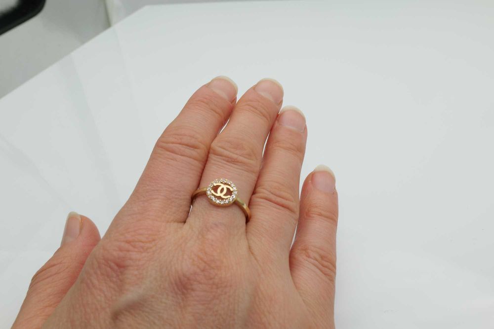 Złoty pierścionek CHANEL- 14karat
