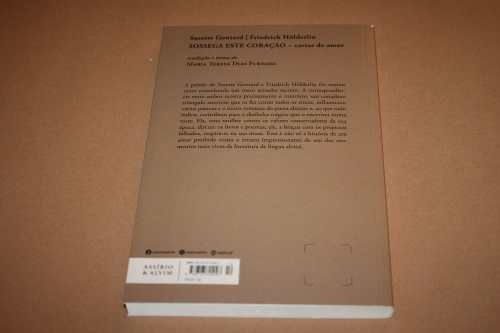 Sossega este Coração cartas de amor //Susette Gontard e F. Hölderlin