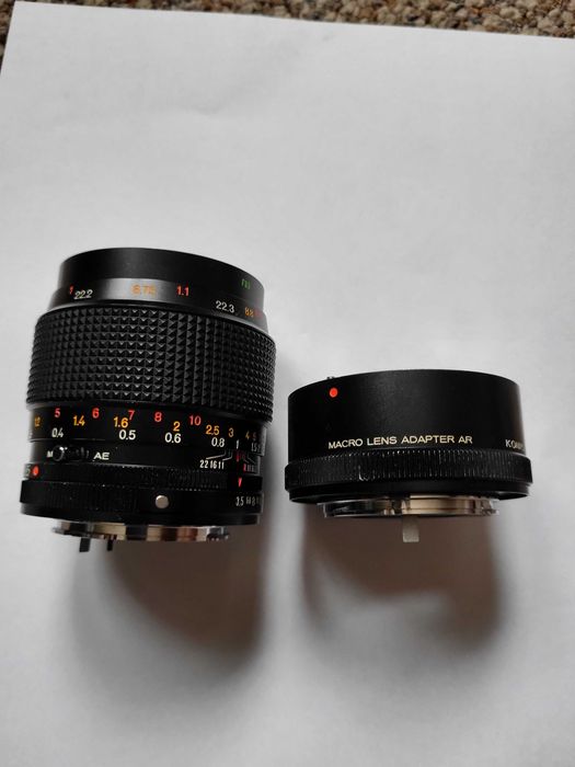 Konica Macro-Hexanon 55m f3,5 + Adapter