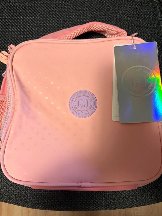 Conjunto de Mochila+Estojo+Lancheira| Marshmallow | NOVOS