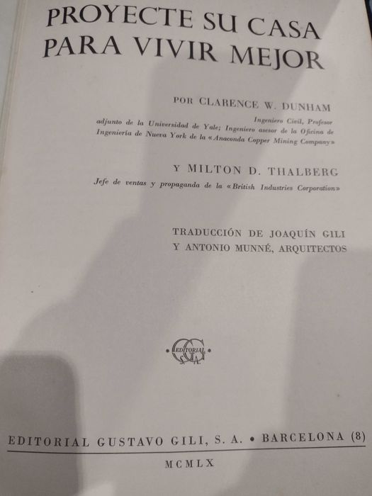 Proyecte su Casa para vivir mejor 1960 Dunham y Thalberg