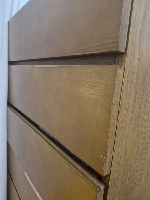 Comoda 6a gavetas madeira maciça