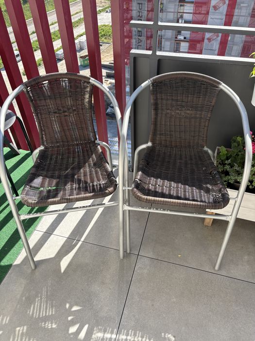 Dwa krzesła krzesło na balkon do ogrodu