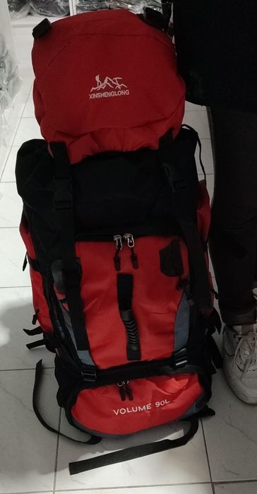 Mochila  de caminhada 90 litros impermeável
