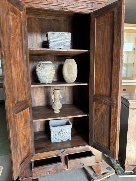 SZAFA bieliźniarka kolonialna wąska vintage 90 100 DREWNIANA rustykaln