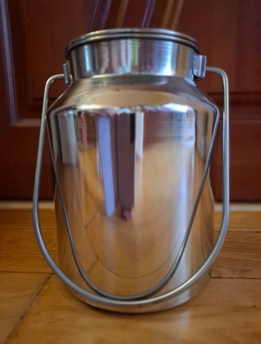 Бидончик молочник 3л 4л А-ПЛЮС нержавейка. Бідончик 3л 4л нержавійка