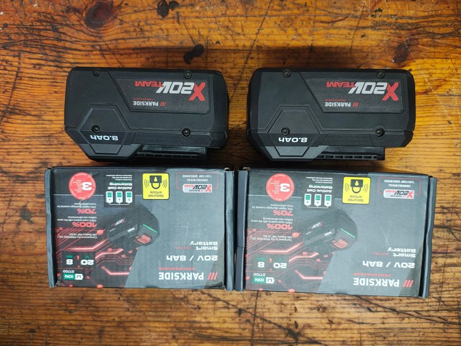 Zestaw 2x akumulator Parkside Performance 20v 8Ah PAPP 208 A1