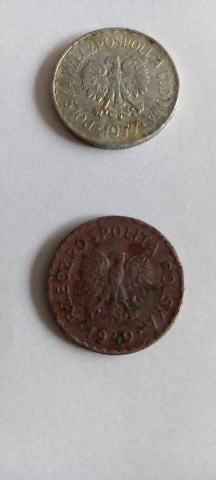 Moneta 1 Zł PRL 1949 rok 1977 r