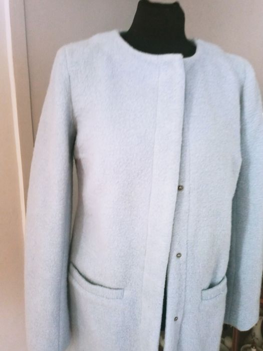 Kurtka blekit zatrzaski prosta 36 only