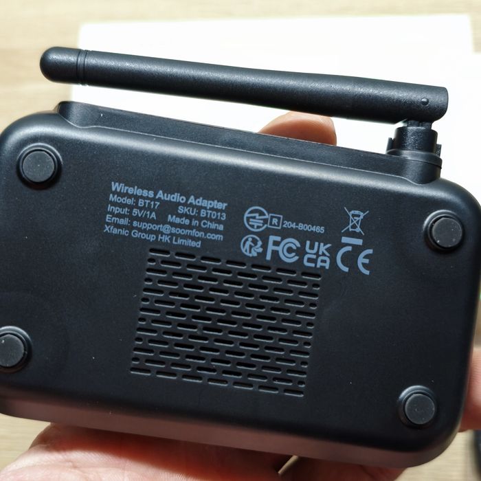 Bluetooth 5.3 адаптер Soomfon BT17 (Transmitter/Receiver/Bypass)