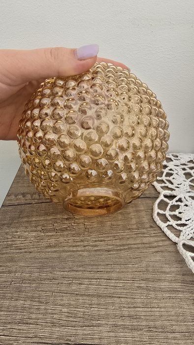 Klosz bursztynowy bąble/ bubbles