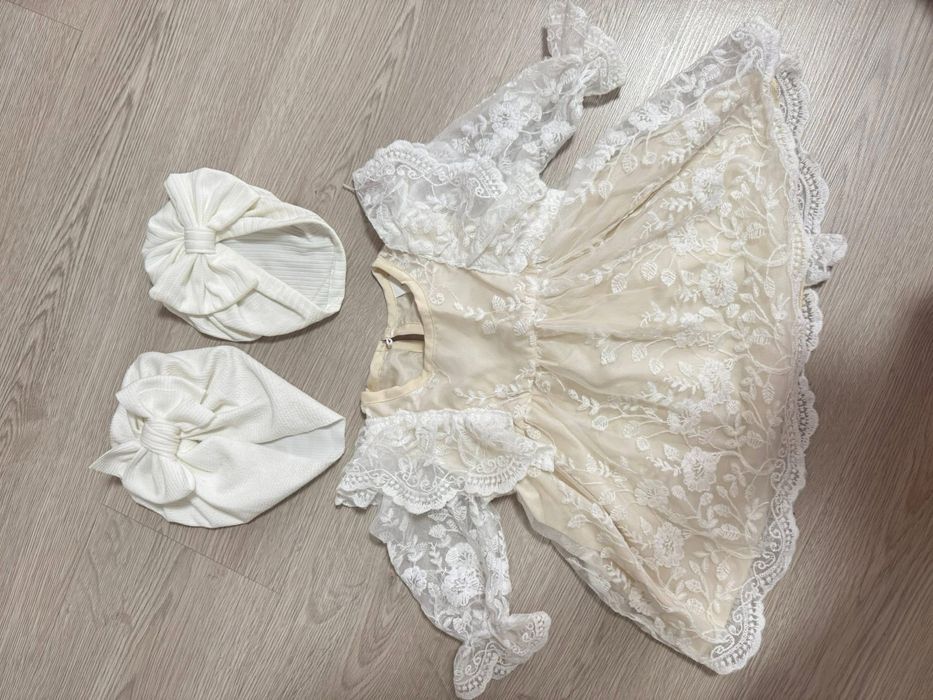 Бежева сукня 62-68 розмір