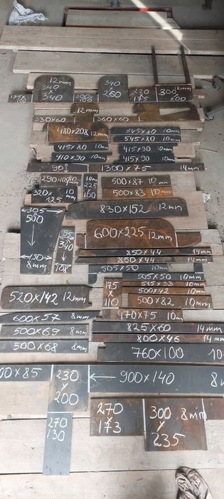 Formatka blacha metalowa kawałki 6 8 10mm 12 14 16mm 18 20 26mm30 35 4