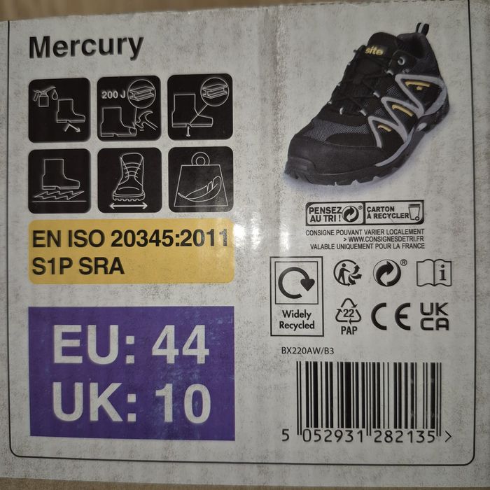 Półbuty robocze SITE Mercury rozmiar 44