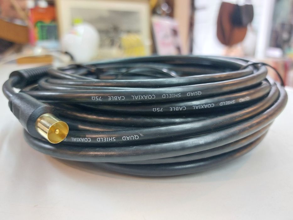 Kabel 10 metrów Quad shield coaxial cable 75