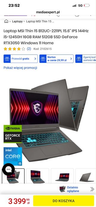 Sprzedam laptopa gamingowego